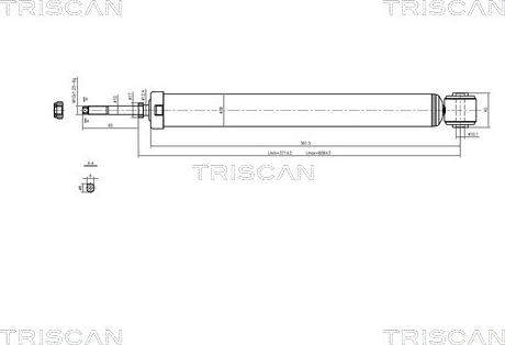 Triscan 8705 10204 - Амортизатор unicars.by