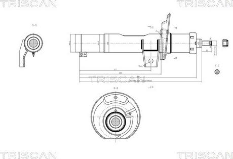 Triscan 8705 29101 - Амортизатор unicars.by