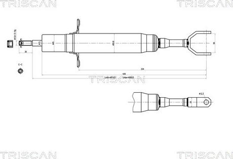 Triscan 8705 29108 - Амортизатор unicars.by