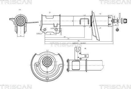 Triscan 8705 24104 - Амортизатор unicars.by