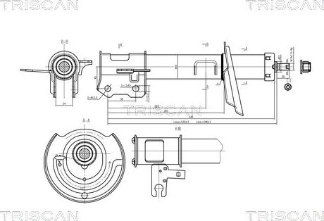 Triscan 8705 24105 - Амортизатор unicars.by