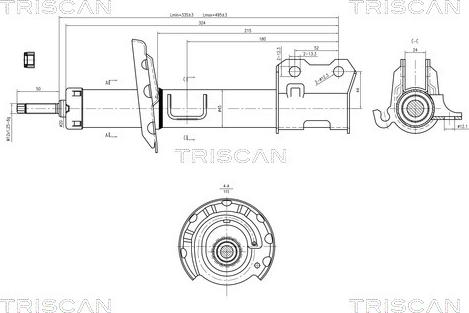 Triscan 8705 24107 - Амортизатор unicars.by