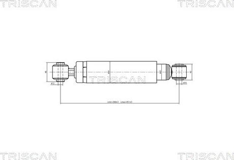 Triscan 8705 24203 - Амортизатор unicars.by