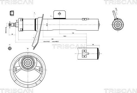 Triscan 8705 28101 - Амортизатор unicars.by