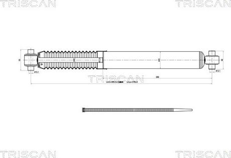 Triscan 8705 28204 - Амортизатор unicars.by