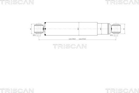 Triscan 8705 23202 - Амортизатор unicars.by