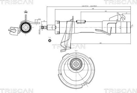 Triscan 8705 27103 - Амортизатор unicars.by