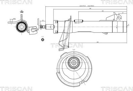 Triscan 8705 27102 - Амортизатор unicars.by