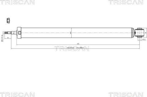 Triscan 8705 27202 - Амортизатор unicars.by