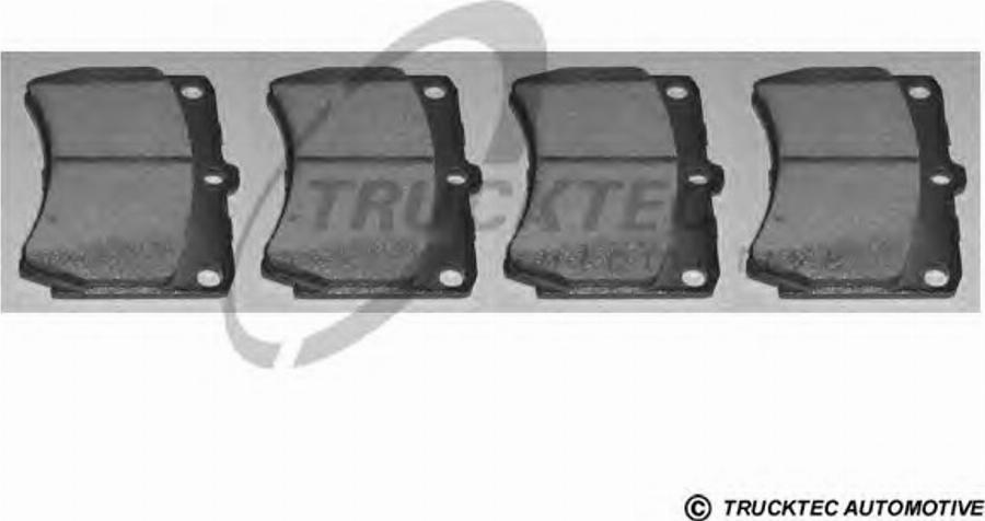 Trucktec Automotive 4135004 - Тормозные колодки, дисковые, комплект unicars.by