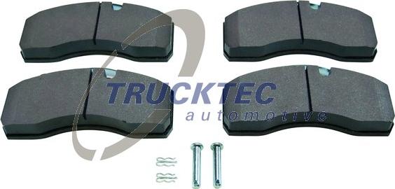 Trucktec Automotive 01.35.076 - Тормозные колодки, дисковые, комплект unicars.by