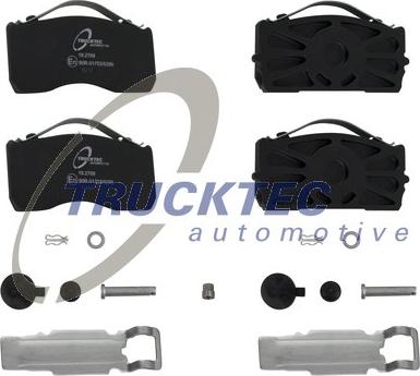 Trucktec Automotive 01.35.243 - Тормозные колодки, дисковые, комплект unicars.by