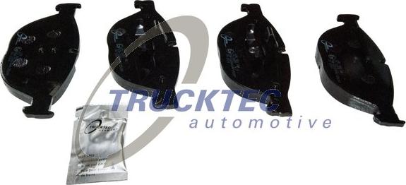 Trucktec Automotive 08.34.142 - Тормозные колодки, дисковые, комплект unicars.by