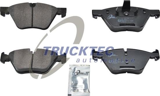 Trucktec Automotive 08.34.110 - Тормозные колодки, дисковые, комплект unicars.by