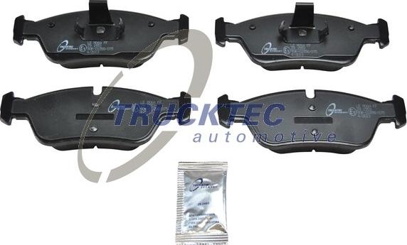 Trucktec Automotive 08.35.006 - Тормозные колодки, дисковые, комплект unicars.by