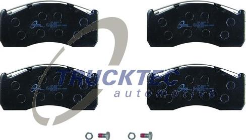 Trucktec Automotive 03.35.039 - Тормозные колодки, дисковые, комплект unicars.by