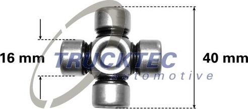 Trucktec Automotive 02.34.046 - Шарнир, колонка рулевого управления unicars.by