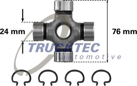 Trucktec Automotive 02.34.004 - Шарнир, продольный вал unicars.by