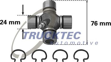 Trucktec Automotive 02.34.017 - Шарнир, продольный вал unicars.by