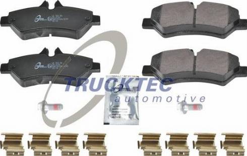 Trucktec Automotive 02.35.580 - Тормозные колодки, дисковые, комплект unicars.by