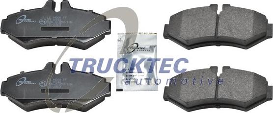 Trucktec Automotive 02.35.086 - Тормозные колодки, дисковые, комплект unicars.by