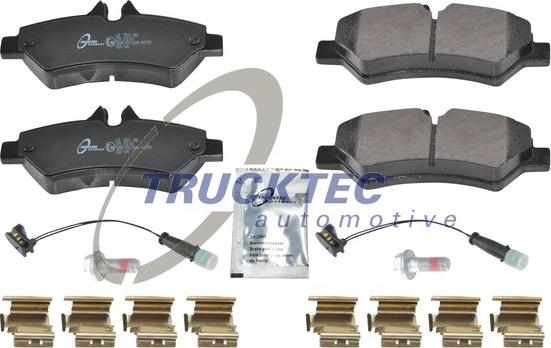 Trucktec Automotive 02.35.195 - Тормозные колодки, дисковые, комплект unicars.by