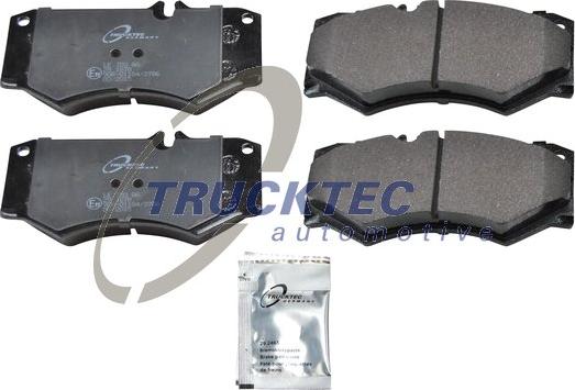 Trucktec Automotive 02.35.144 - Тормозные колодки, дисковые, комплект unicars.by