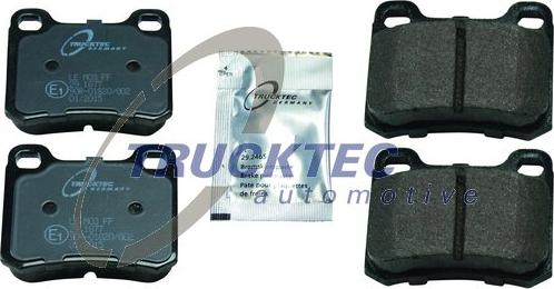 Trucktec Automotive 02.35.143 - Тормозные колодки, дисковые, комплект unicars.by