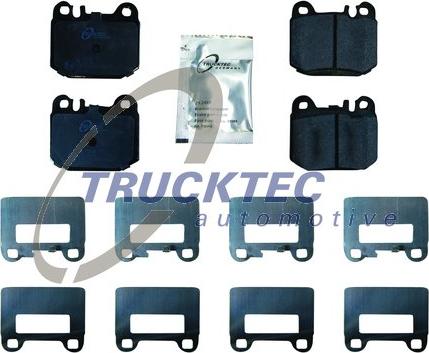 Trucktec Automotive 02.35.142 - Тормозные колодки, дисковые, комплект unicars.by