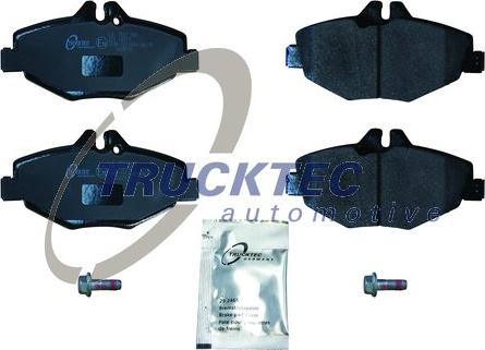 Trucktec Automotive 02.35.114 - Тормозные колодки, дисковые, комплект unicars.by