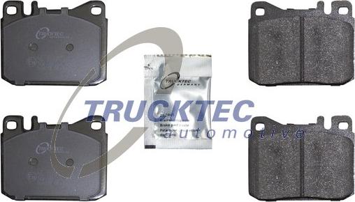 Trucktec Automotive 02.35.132 - Тормозные колодки, дисковые, комплект unicars.by