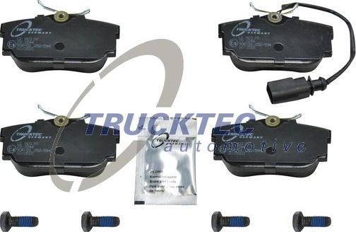 Trucktec Automotive 07.35.142 - Тормозные колодки, дисковые, комплект unicars.by