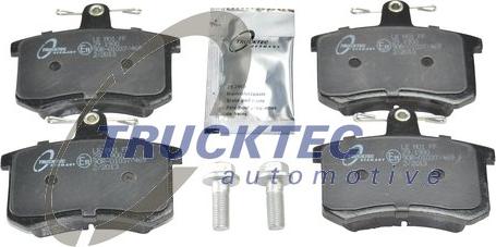 Trucktec Automotive 07.35.108 - Тормозные колодки, дисковые, комплект unicars.by