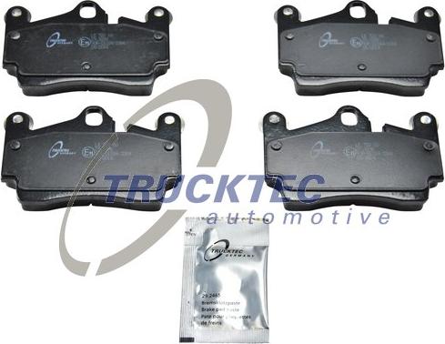 Trucktec Automotive 07.35.111 - Тормозные колодки, дисковые, комплект unicars.by