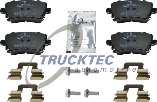 Trucktec Automotive 07.35.138 - Тормозные колодки, дисковые, комплект unicars.by