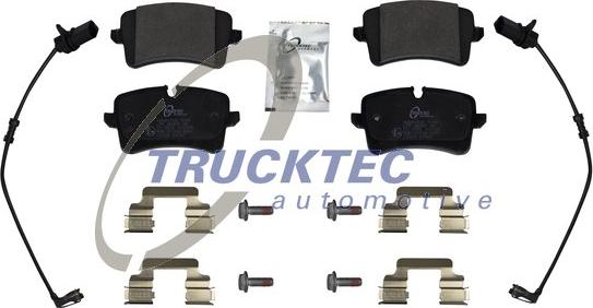 Trucktec Automotive 07.35.290 - Тормозные колодки, дисковые, комплект unicars.by