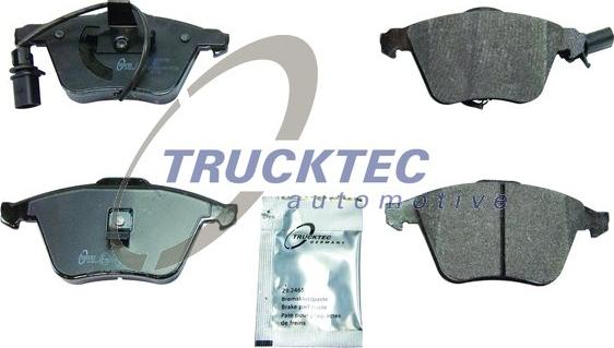 Trucktec Automotive 07.35.244 - Тормозные колодки, дисковые, комплект unicars.by