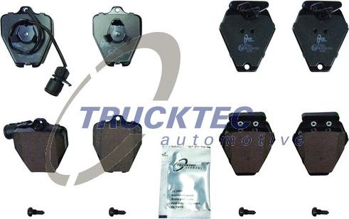 Trucktec Automotive 07.35.245 - Тормозные колодки, дисковые, комплект unicars.by