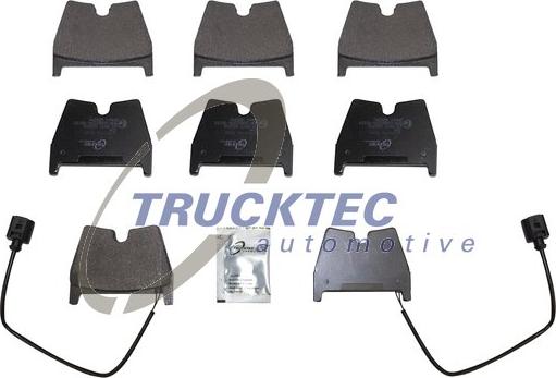 Trucktec Automotive 07.35.287 - Тормозные колодки, дисковые, комплект unicars.by