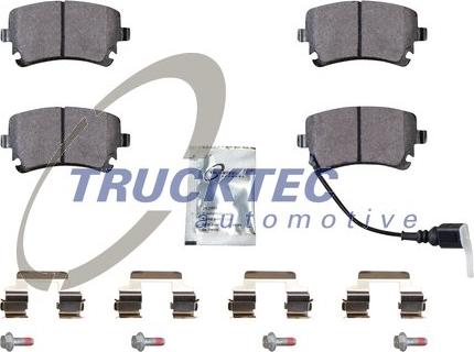 Trucktec Automotive 07.35.239 - Тормозные колодки, дисковые, комплект unicars.by