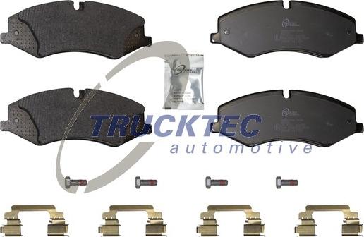 Trucktec Automotive 22.35.117 - Тормозные колодки, дисковые, комплект unicars.by