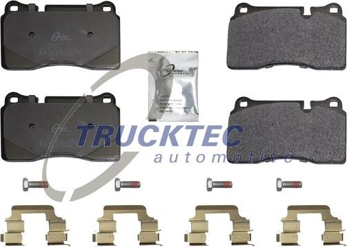 Trucktec Automotive 22.35.121 - Тормозные колодки, дисковые, комплект unicars.by