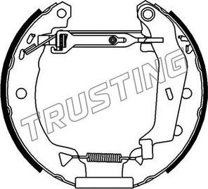 Trusting 640.0 - Комплект тормозных колодок, барабанные unicars.by