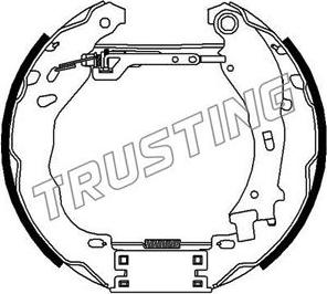 Trusting 647.0 - Комплект тормозных колодок, барабанные unicars.by