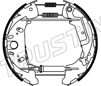 Trusting 654.0 - Комплект тормозных колодок, барабанные unicars.by