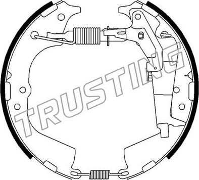 Trusting 651.0 - Комплект тормозных колодок, барабанные unicars.by