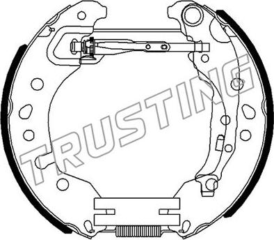 Trusting 6516 - Комплект тормозных колодок, барабанные unicars.by