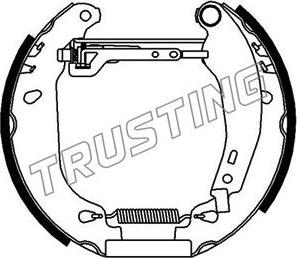 Trusting 6092 - Комплект тормозных колодок, барабанные unicars.by