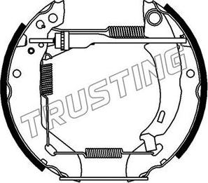 Trusting 6059 - Комплект тормозных колодок, барабанные unicars.by