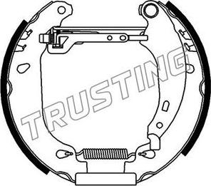 Trusting 616.0 - Комплект тормозных колодок, барабанные unicars.by